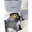 Cintura Balenciaga BB con fibbia con logo BB 35mm Nero Cintura Balenciaga BB con fibbia con logo BB 35mm Nero