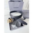 Cintura Balenciaga BB con fibbia con logo BB 35mm Nero Cintura Balenciaga BB con fibbia con logo BB 35mm Nero