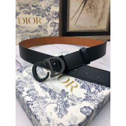 Cintura Dior Montaigne Reversibile da 35mm vitello ultra opaca