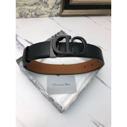 Cintura Dior Montaigne Reversibile da 35mm vitello ultra opaca