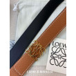 Cintura reversibile Loewe Anagram 32mm Marrone/Blu
