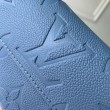 Qualità superiore replica Portafoglio LV con catena Ivy M27755 Blu