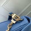 Qualità superiore replica Portafoglio LV con catena Ivy M27755 Blu