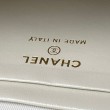 Zaino Chanel Mini Classic trapuntato con logo CC AP3663 bianco