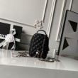 Zaino Chanel Mini Classic trapuntato con logo CC AP3663 Nero