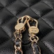 Zaino Chanel Mini Classic trapuntato con logo CC AP3663 Nero