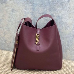 Cloni Replica Perfetta Hobo Grande YSL Saint Laurent Le 5 &agrave; 7 morbida Borgogna firmate