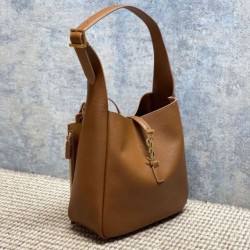 Replica di lusso Borse Imitazioni a tracolla piccola morbida Hobo YSL Saint Laurent Le 5 À 7 morbida marrone Imitazioni Cloni Borse Imitazioni a tracolla piccola morbida Hobo YSL Saint Laurent Le 5 À 7 morbida marrone firmate