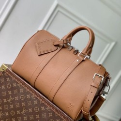 Cloni Borsa Replica 1:1 Louis Vuitton Keepall Bandoulière 35 M25980 Marrone firmate