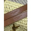 Borsa a tracolla media Niki Rafia YSL Saint Laurent