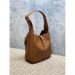 Borse Imitazioni a tracolla piccola morbida Hobo YSL Saint Laurent Le 5 À 7 morbida marrone