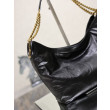Borsa a tracolla YSL Saint Laurent Hortense Hobo nera