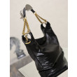 Borsa a tracolla YSL Saint Laurent Hortense Hobo nera