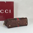 Borsa Gucci Borsetto Boston media 866732 Scamosciata marrone