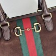 Borsa Gucci Borsetto Boston media 866732 Scamosciata marrone