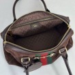 Borsa Gucci Borsetto Boston media 866732 Scamosciata marrone