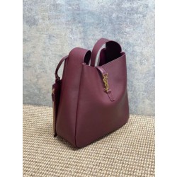 Replica Perfetta Hobo Grande YSL Saint Laurent Le 5 &agrave; 7 morbida Borgogna