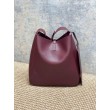 Replica Perfetta Hobo Grande YSL Saint Laurent Le 5 &agrave; 7 morbida Borgogna