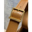 Borsa Hobo Grande YSL Saint Laurent Le 5 &agrave; 7 morbida marrone