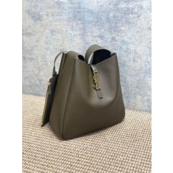 Imitazioni borse griffate Hobo Grande YSL Saint Laurent Le 5 &agrave; 7 morbida muschio chiaro