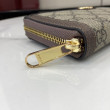 Pari all'originale replica di alta qualità Portafoglio Gucci Ophidia con cerniera GG Supreme 772305 marrone Pari all'originale replica di alta qualità Portafoglio Gucci Ophidia con cerniera GG Supreme 772305 marrone