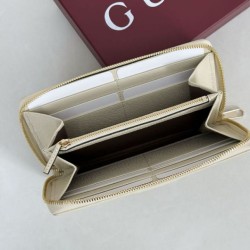 Pari all'originale replica imitazione Portafoglio Gucci Ophidia GG Supreme con cerniera 838484 beige