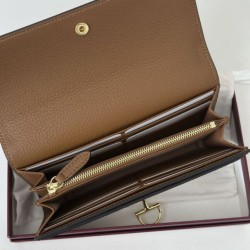 Portafoglio continentale Gucci Softbit 828147 Marrone