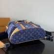 Zaino LV Christopher MM M27554 Monogram Heritage denim Blu