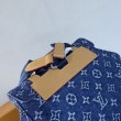 Zaino LV Christopher MM M27554 Monogram Heritage denim Blu