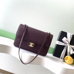 Cloni Borse Replica a tracolla Chanel 26P Preppy Coco AP6130 Borgogna firmate