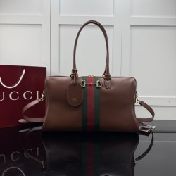 Cloni Borsa Gucci Borsetto Boston media 866732/866734 Marrone firmate