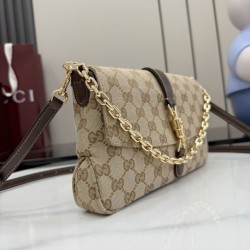 Replica di lusso Borse a tracolla Gucci Aperitivo 866720 Tela GG marrone Imitazioni Cloni Borse a tracolla Gucci Aperitivo 866720 Tela GG marrone firmate