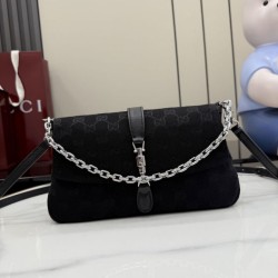 Cloni Borse a tracolla Gucci Aperitivo 866720 Tela GG Nero firmate