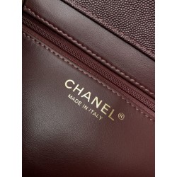 Borse Replica a tracolla Chanel 26P Preppy Coco AP6130 Borgogna
