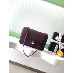Borse Replica a tracolla Chanel 26P Preppy Coco AP6130 Borgogna