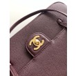 Borse Replica a tracolla Chanel 26P Preppy Coco AP6130 Borgogna