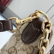 Borse a tracolla Gucci Aperitivo 866720 Tela GG marrone