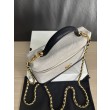 Borse Chanel 26P Vanity con catena AP5186 scamosciata di vitello grigia