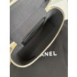 Borse Chanel 26P Vanity con catena AP5186 scamosciata di vitello grigia