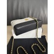 Borse Chanel 26P Vanity con catena AP5186 scamosciata di vitello grigia