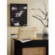 Chanel 26P Beauty case sottile con manico superiore trapuntato e catena AP5100 Beige