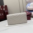 Portafoglio continentale Gucci GG Marmont 443436 grigio