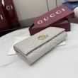 Portafoglio continentale Gucci GG Marmont 443436 grigio