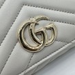 Portafoglio continentale Gucci GG Marmont 443436 grigio