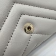 Portafoglio continentale Gucci GG Marmont 443436 grigio