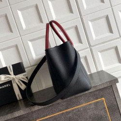 Replica di lusso Borsa tote grande Chanel Executive Cerf nera/bordeaux Imitazioni Cloni Borsa tote grande Chanel Executive Cerf nera/bordeaux firmate