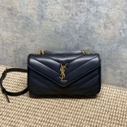 Cloni Borsa piccola YSL Saint Laurent Loulou trapuntata nera firmate