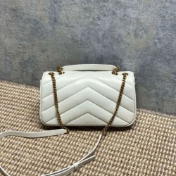 Replica di lusso Borsa piccola YSL Saint Laurent Loulou trapuntata nera Imitazioni Cloni Borsa piccola YSL Saint Laurent Loulou trapuntata nera firmate