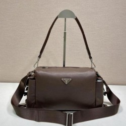 Cloni Borsa a tracolla Prada Brique Explore 2VH206 Marrone firmate