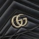 Replica di lusso Zaino Gucci Mini GG Marmont matelassé a chevron Nero Imitazioni Cloni Zaino Gucci Mini GG Marmont matelassé a chevron Nero firmate